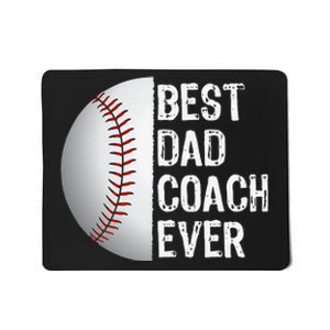 Best Dad Coach Ever Funny Baseball Sport Mousepad