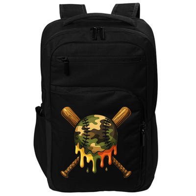 Baseball Drip Camo Baseball Ice Cream Dripping Game Day Impact Tech Backpack