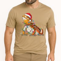 Bearded Dragon Christmas Lights Bearded Dragon Lover Xmas Cooling Performance Crew T-Shirt