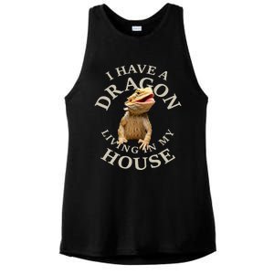 Bearded Dragon Clothes Pogona Barbata Lizard Ladies PosiCharge Tri-Blend Wicking Tank