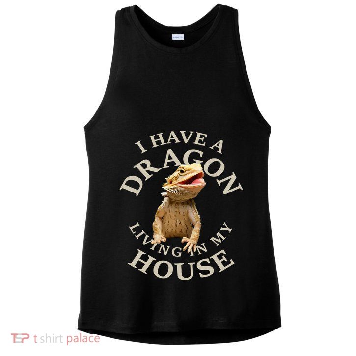 Bearded Dragon Clothes Pogona Barbata Lizard Ladies PosiCharge Tri-Blend Wicking Tank