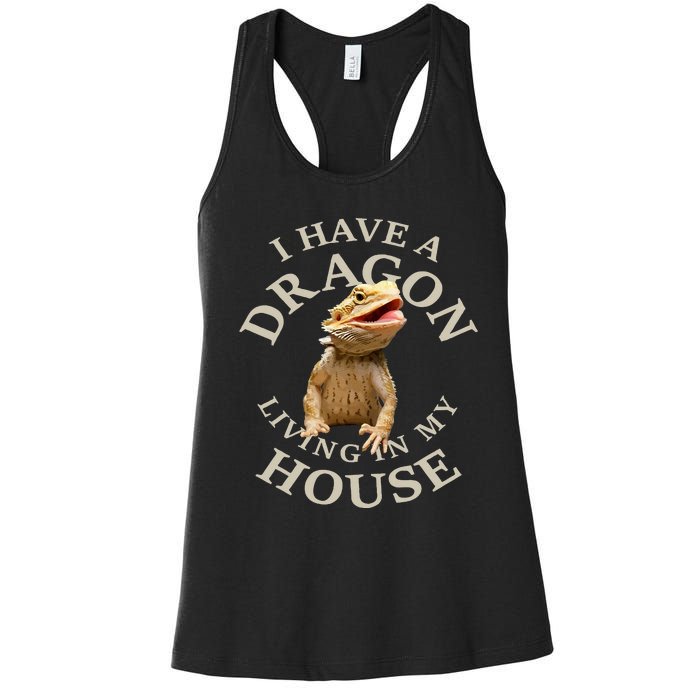 Bearded Dragon Clothes Pogona Barbata Lizard Women's Racerback Tank