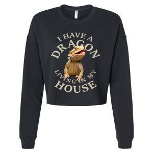 Bearded Dragon Clothes Pogona Barbata Lizard Cropped Pullover Crew