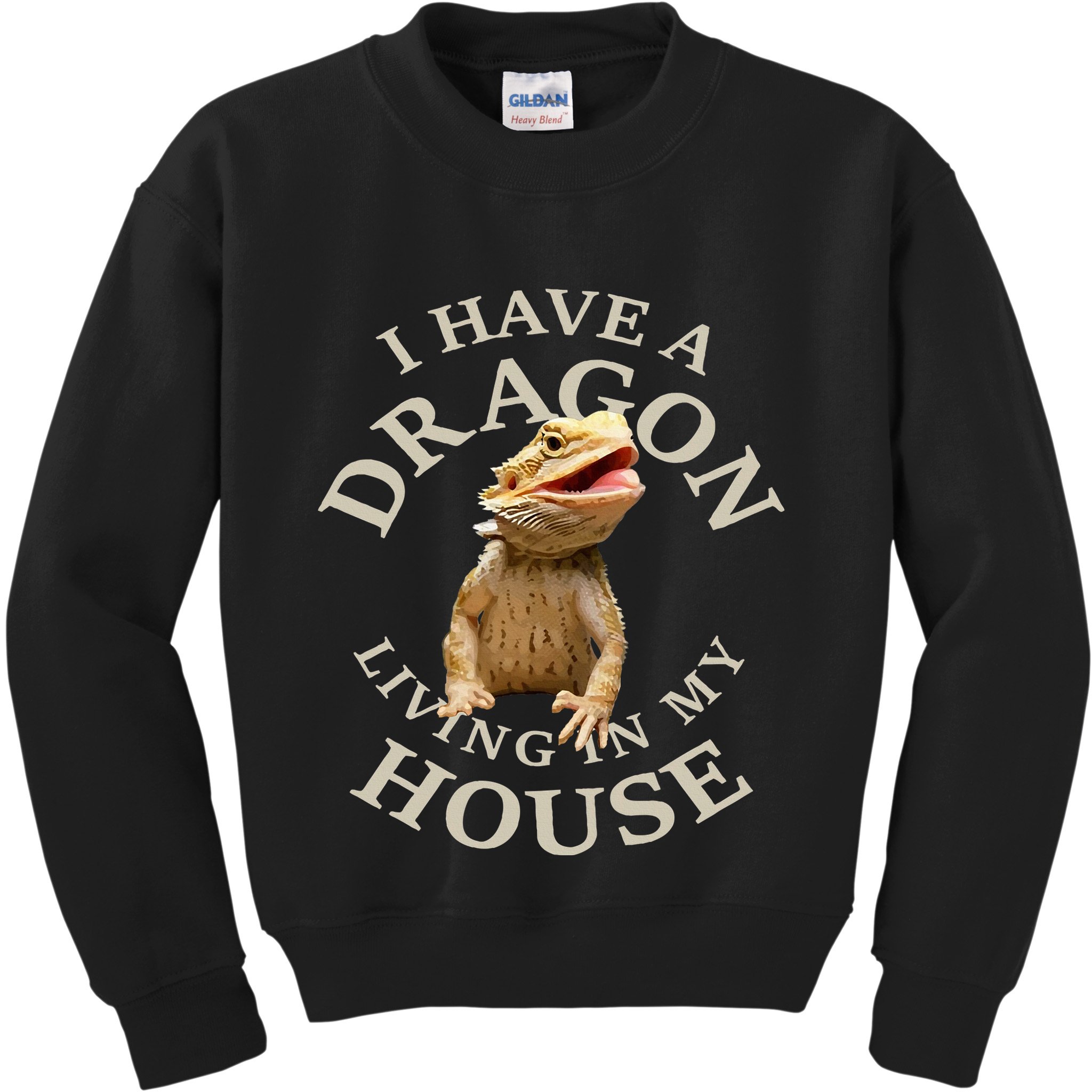 Bearded Dragon Clothes Pogona Barbata Lizard Kids Sweatshirt