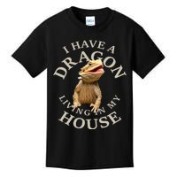 Bearded Dragon Clothes Pogona Barbata Lizard Kids T-Shirt