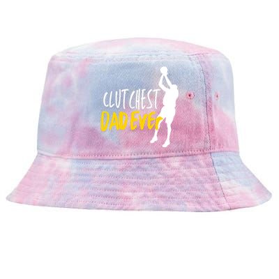 Basketball Dad Clutchest Dad Ever Father Basketball Graphic Gift Tie-Dyed Bucket Hat