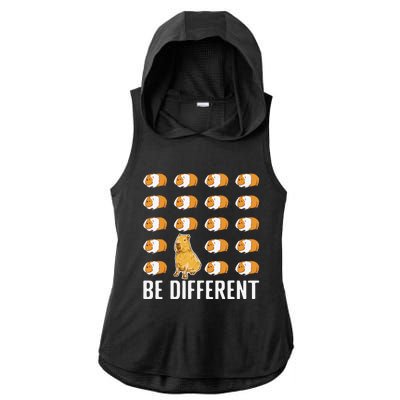 Be Different Capybaras Funny Capibara Rodent Capybara Ladies PosiCharge Tri-Blend Wicking Draft Hoodie Tank