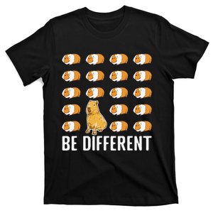 Be Different Capybaras Funny Capibara Rodent Capybara T-Shirt