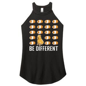 Be Different Capybaras Funny Capibara Rodent Capybara Women's Perfect Tri Rocker Tank