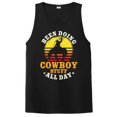 Been Doing Cowboy Stuff All Day Cowgirl Farm Rancher Ranch PosiCharge Competitor Tank