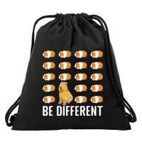 Be different Capybaras Funny Capibara Rodent Capybara  Drawstring Bag