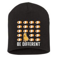 Be different Capybaras Funny Capibara Rodent Capybara  Short Acrylic Beanie