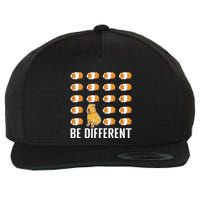 Be different Capybaras Funny Capibara Rodent Capybara  Wool Snapback Cap