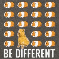 Be different Capybaras Funny Capibara Rodent Capybara  Cotton Canvas Backpack