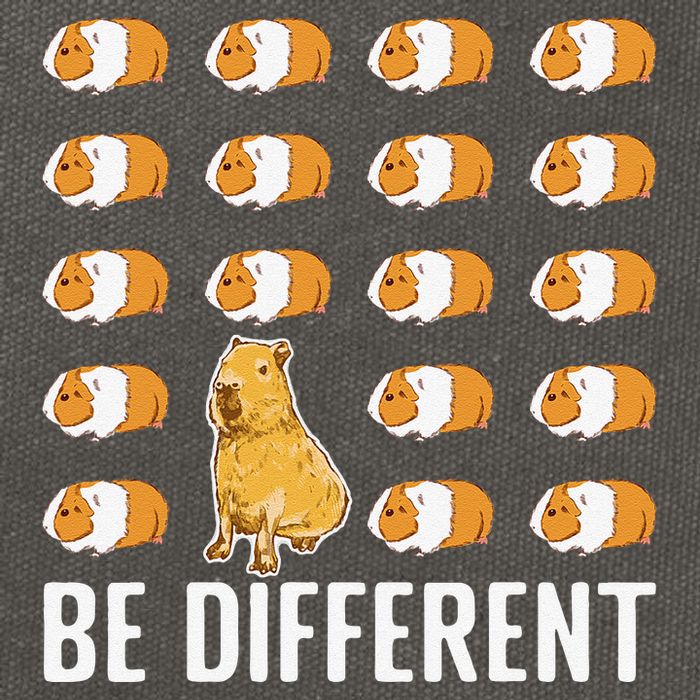Be different Capybaras Funny Capibara Rodent Capybara  Cotton Canvas Backpack