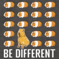 Be different Capybaras Funny Capibara Rodent Capybara  Vector Backpack