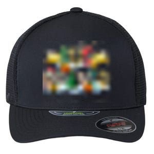 Bus Driver Christmas School Bus Driver Xmas Party Long Sleeve Flexfit Unipanel Trucker Cap