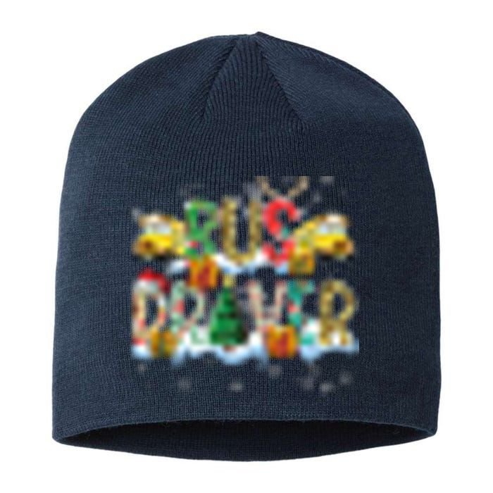 Bus Driver Christmas School Bus Driver Xmas Party Long Sleeve Sustainable Beanie