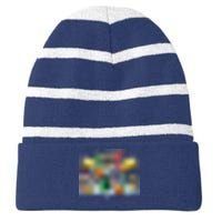 Bus Driver Christmas School Bus Driver Xmas Party Long Sleeve Striped Beanie with Solid Band