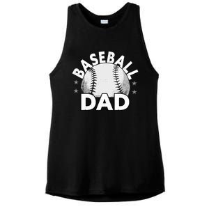 Baseball Dad Cute Gift Funny Baseball Dad Gift Ladies PosiCharge Tri-Blend Wicking Tank