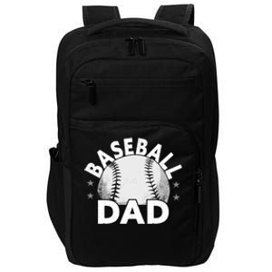 Baseball Dad Cute Gift Funny Baseball Dad Gift Impact Tech Backpack