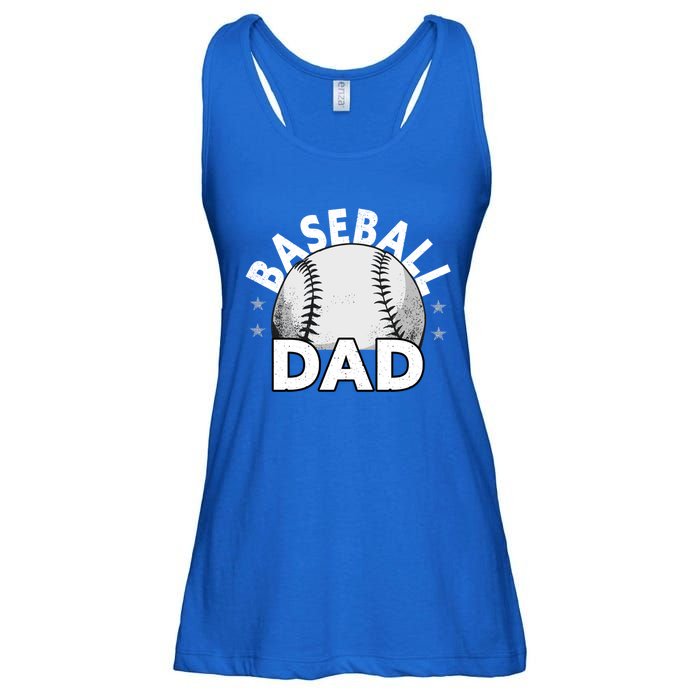 Baseball Dad Cute Gift Funny Baseball Dad Gift Ladies Essential Flowy Tank