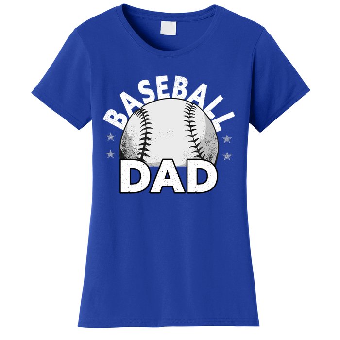 Baseball Dad Cute Gift Funny Baseball Dad Gift Women's T-Shirt