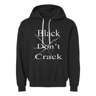 Black DonT Crack Garment-Dyed Fleece Hoodie