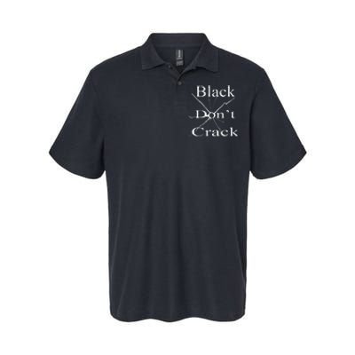 Black DonT Crack Softstyle Adult Sport Polo