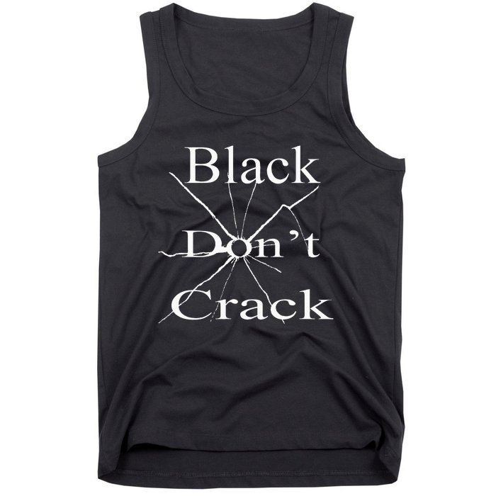 Black DonT Crack Tank Top