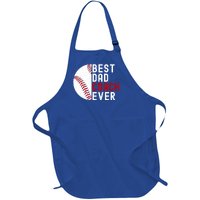 Best Dad Coach Ever Funny Baseball FatherS Day Gift Full-Length Apron With Pockets