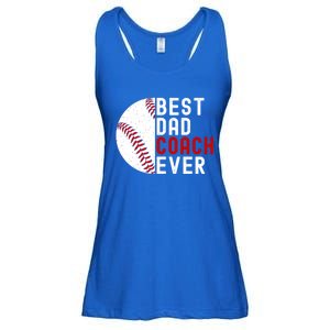 Best Dad Coach Ever Funny Baseball FatherS Day Gift Ladies Essential Flowy Tank