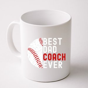 Best Dad Coach Ever Funny Baseball FatherS Day Gift Coffee Mug