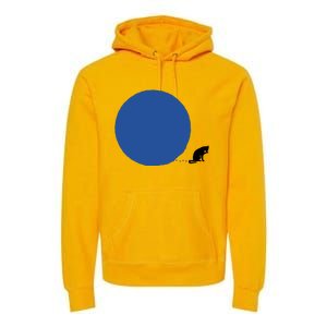 Blue Dot Cat Lady Omaha Nebraska Blue Dot Energy For Kamala Harris Premium Hoodie