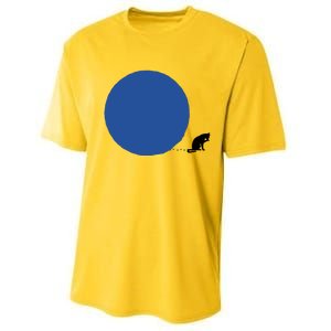 Blue Dot Cat Lady Omaha Nebraska Blue Dot Energy For Kamala Harris Performance Sprint T-Shirt