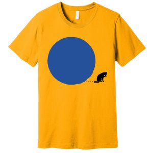 Blue Dot Cat Lady Omaha Nebraska Blue Dot Energy For Kamala Harris Premium T-Shirt