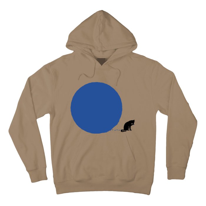 Blue Dot Cat Lady Omaha Nebraska Blue Dot Energy For Kamala Harris Hoodie