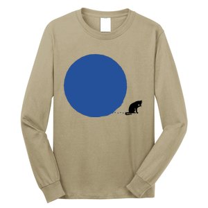 Blue Dot Cat Lady Omaha Nebraska Blue Dot Energy For Kamala Harris Long Sleeve Shirt