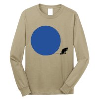 Blue Dot Cat Lady Omaha Nebraska Blue Dot Energy For Kamala Harris Long Sleeve Shirt