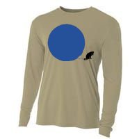 Blue Dot Cat Lady Omaha Nebraska Blue Dot Energy For Kamala Harris Cooling Performance Long Sleeve Crew