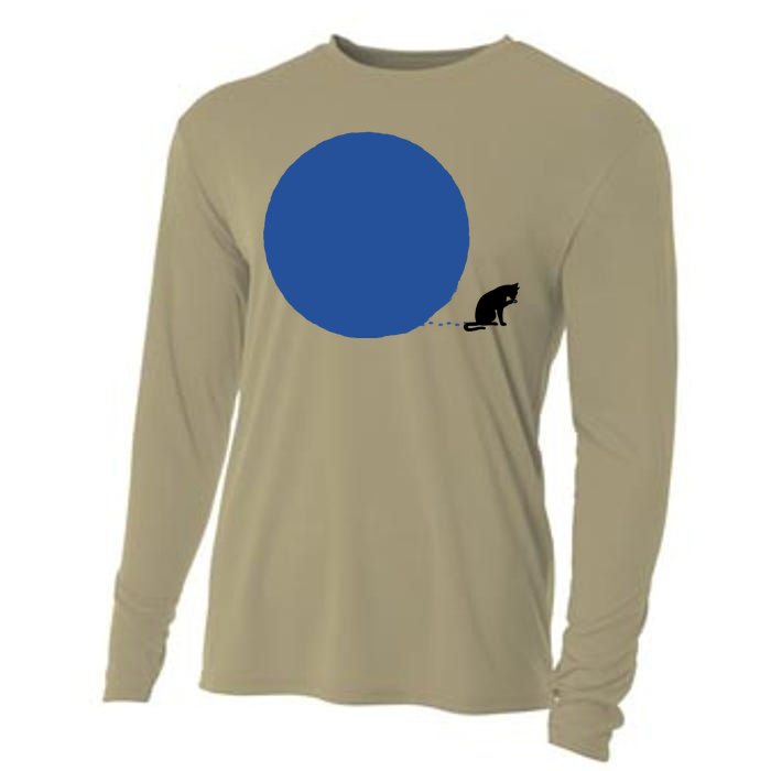 Blue Dot Cat Lady Omaha Nebraska Blue Dot Energy For Kamala Harris Cooling Performance Long Sleeve Crew