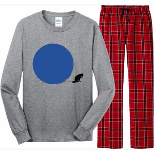 Blue Dot Cat Lady Omaha Nebraska Blue Dot Energy For Kamala Harris Long Sleeve Pajama Set