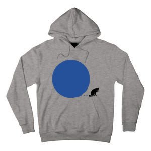 Blue Dot Cat Lady Omaha Nebraska Blue Dot Energy For Kamala Harris Tall Hoodie