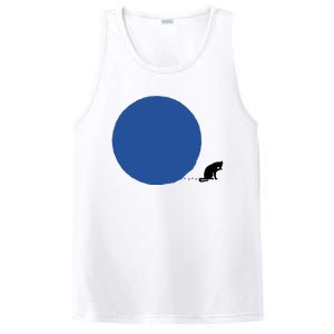 Blue Dot Cat Lady Omaha Nebraska Blue Dot Energy For Kamala Harris PosiCharge Competitor Tank