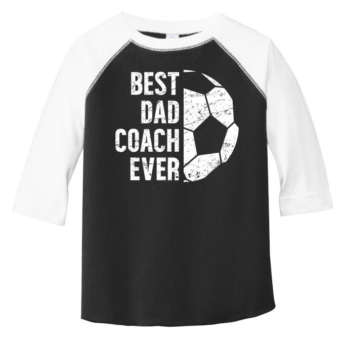 Best Dad Coach Ever Soccer Dad Of A Soccer Player Father Cute Gift Toddler Fine Jersey T-Shirt