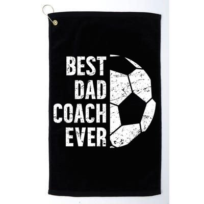 Best Dad Coach Ever Soccer Dad Of A Soccer Player Father Cute Gift Golf Towel