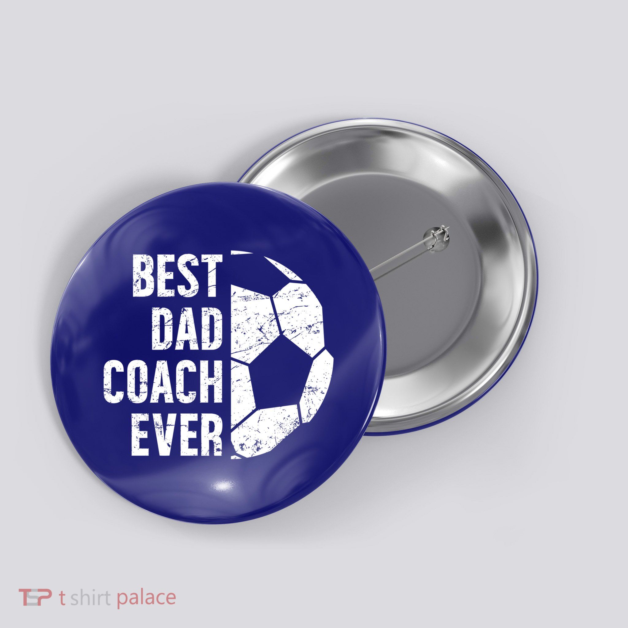 Best Dad Coach Ever Soccer Dad Of A Soccer Player Father Cute Gift Button