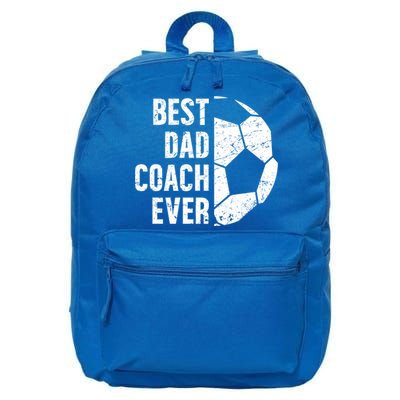 Best Dad Coach Ever Soccer Dad Of A Soccer Player Father Cute Gift 16 in Basic Backpack