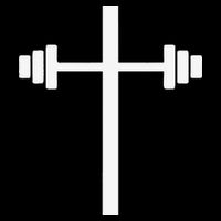 Barbell Dumbbell Cross Christian Jesus Gym Workout Lifting Sustainable Bucket Hat