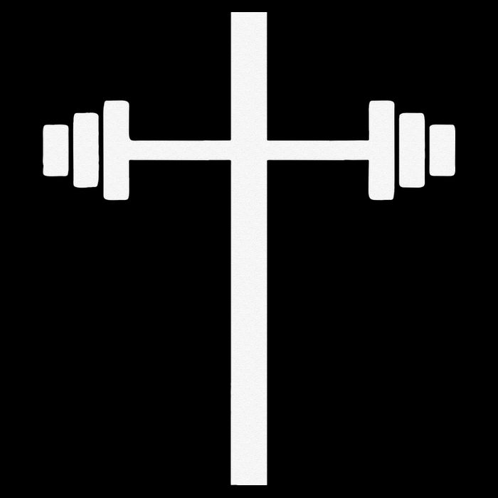 Barbell Dumbbell Cross Christian Jesus Gym Workout Lifting Sustainable Bucket Hat